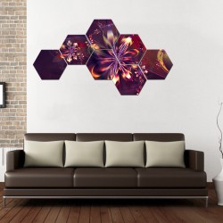 Set hexagonal fractal Floare 