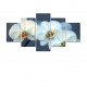Multicanvas Orhidee alba 02 5p