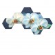 Set hexagonal Orhidee alba