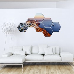 Set tablouri hexagonale Insula 01