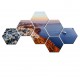 Set tablouri hexagonale Insula 01