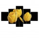 Multicanvas Flori lalele galbene