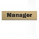 placuta gravata MANAGER , auriu-negru-plexiglass