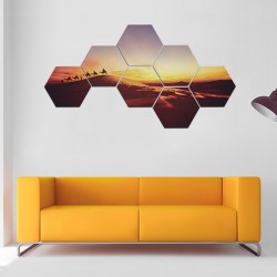 Set tablouri hexagonale caravana